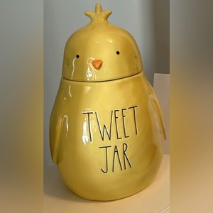 Large Rae Dunn Tweet Jar Canister